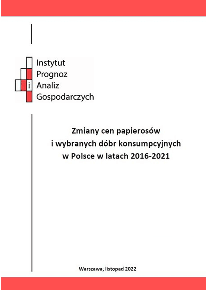 Zmiany cen papierosów i wybranych dóbr konsumpcyjnych w Polsce w latach 2016-2021